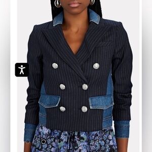 Veronica Beard Arberie Mixed Media Jacket